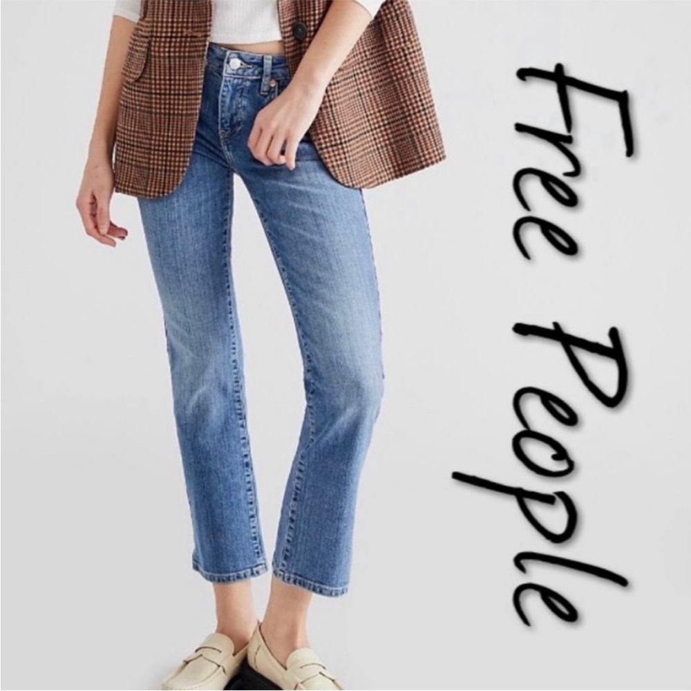 Free People Liv Cropped Flare Jeans NWT 32
